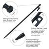 1/4/6Pcs 20/25/30/40CM Steel Tent Stake Heavy Duty Outdoor Hiking Camping Tent Tarp Canopy Windproof Ground Spike Nail Metal Tent Peg