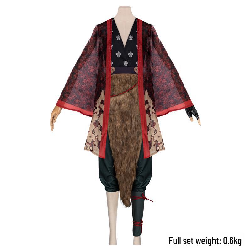 

Черный Миф Гоку Фокс Дух Красный Мальчик Косплей Костюм Серия XXL