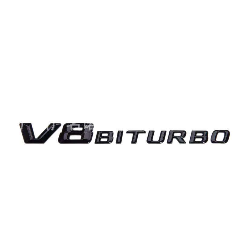 Kompatibel mit Mercedes V8 Turbo Kotflügel-Emblem | V6 V8 V12 Biturbo Twin-Turbo Heck-Emblem.