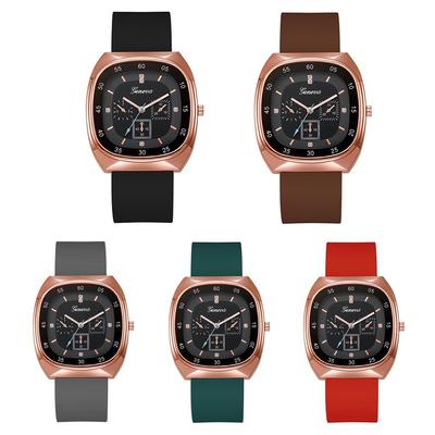Silikonarmband Armbanduhr Lässige Elektrische Uhr Modische Quarz Uhr Damen