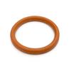Seamless Genuine Leather Bangle Cowhide Simple Plain 2 Thick 8mm [Silver KYASYA] Bracelet, Leather, Brown, Bangle, Sizes, (19.5cm)