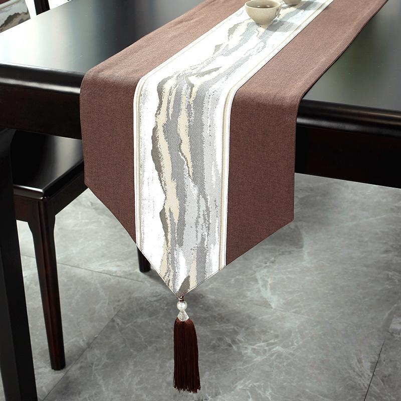 Chinese Style Table Runner Solid Linen Cotton Table Cover Waterproof Table Track Wedding Table Decoration Tablecloth for Table
