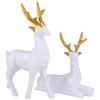 Deer Home Decor Showpiece (White)