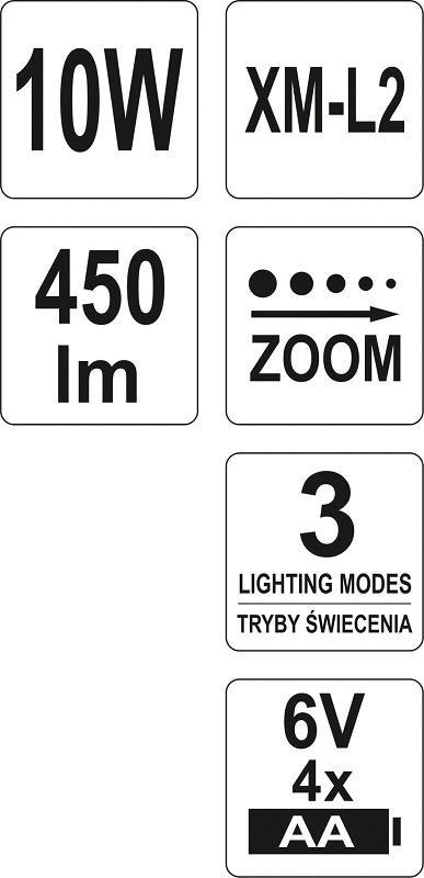 XM-L2 CREE 10W HEADLAMP - YT-08591
