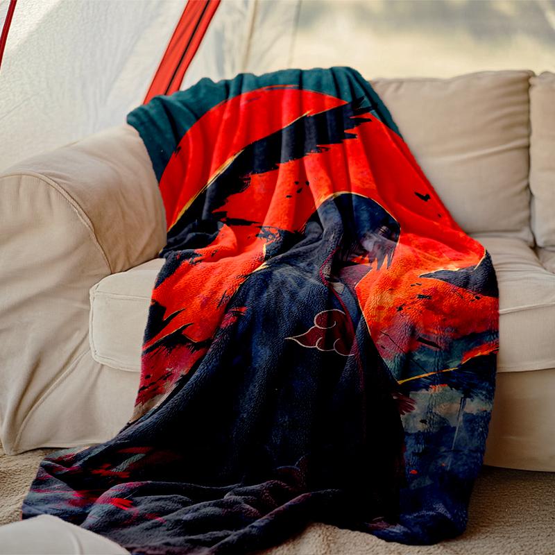 1pc Easy-Care Naruto Blanket, Perfect for Couch, Bed, Home, Travel & More, Warm & Durable Printed Blanket
