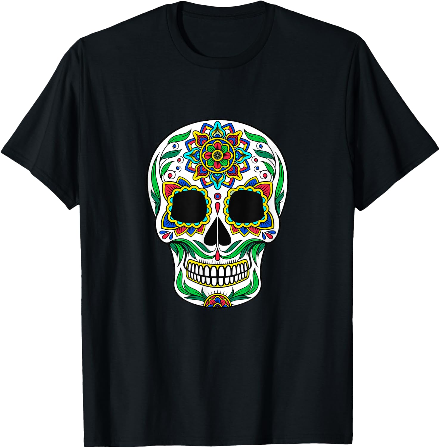 Sugar Skull T Shirts For Women & Kids Halloween Horror S