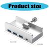 4-Port USB 3.0 Hub Type C USB Splitter Adapter Clip type Multi Port Splitter with 5Gbps Fast Speed Data Transmission