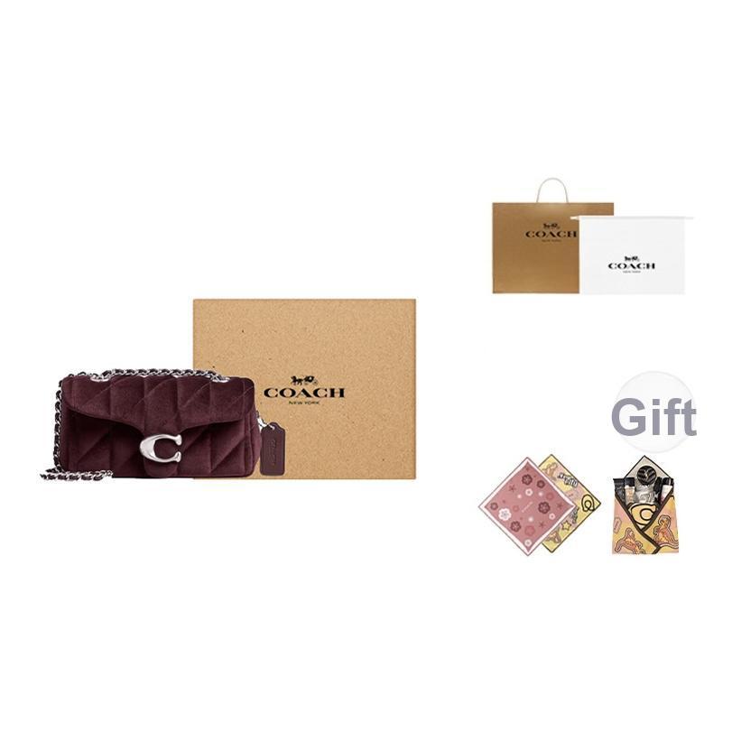 Coach Tabby 20 Sac bandoulière en tissu avec logo classique Petit sac pour femme Mellow CW608-LHMER