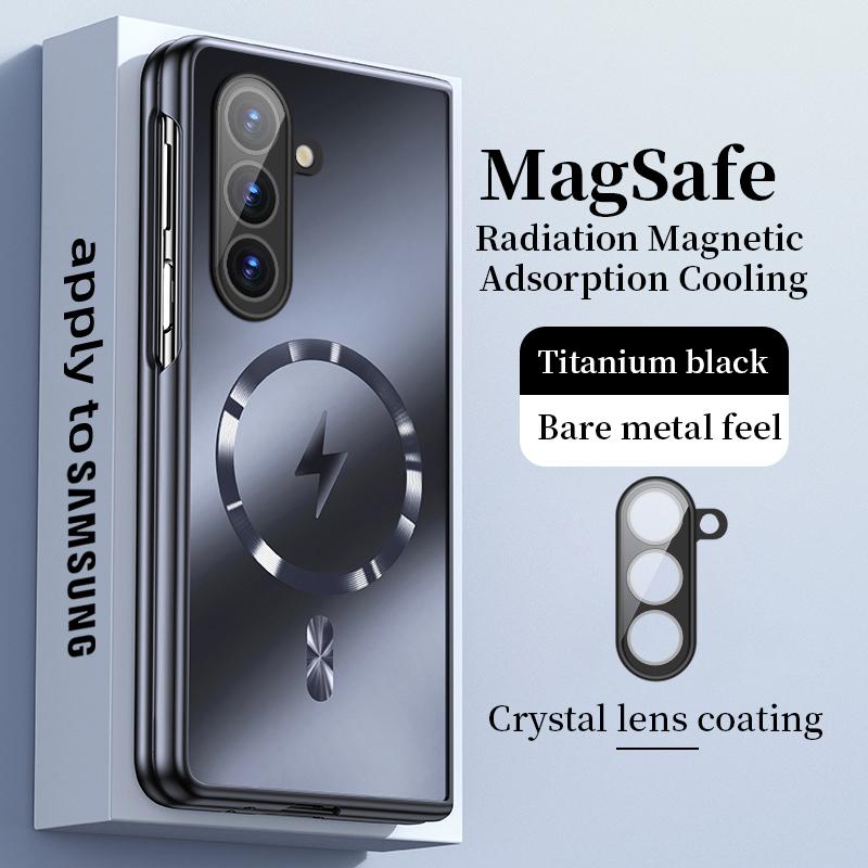 For Magsafe Magnetic Wireless Charge Matte Case For Samsung Galaxy Z Fold 8 Ultra 7 5 6 4 3 Frosted Shockproof Protection Cover