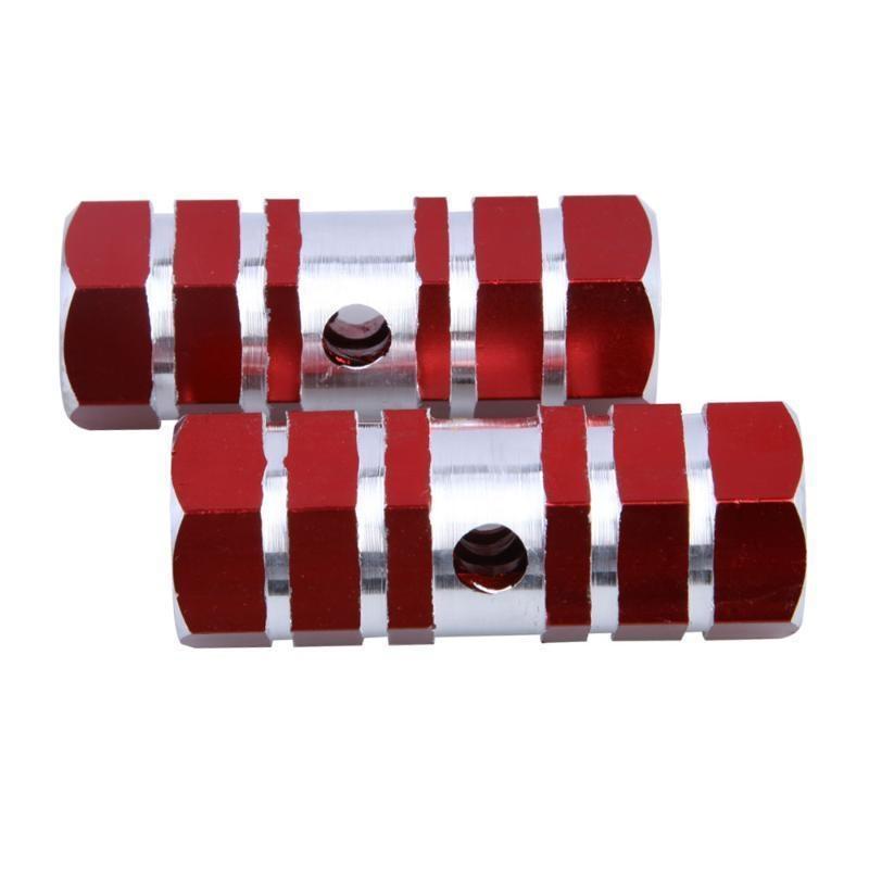 2 stücke Achsen Aluminium Legierung Stunt Fußrasten Pedal für Fahrrad Radfahren