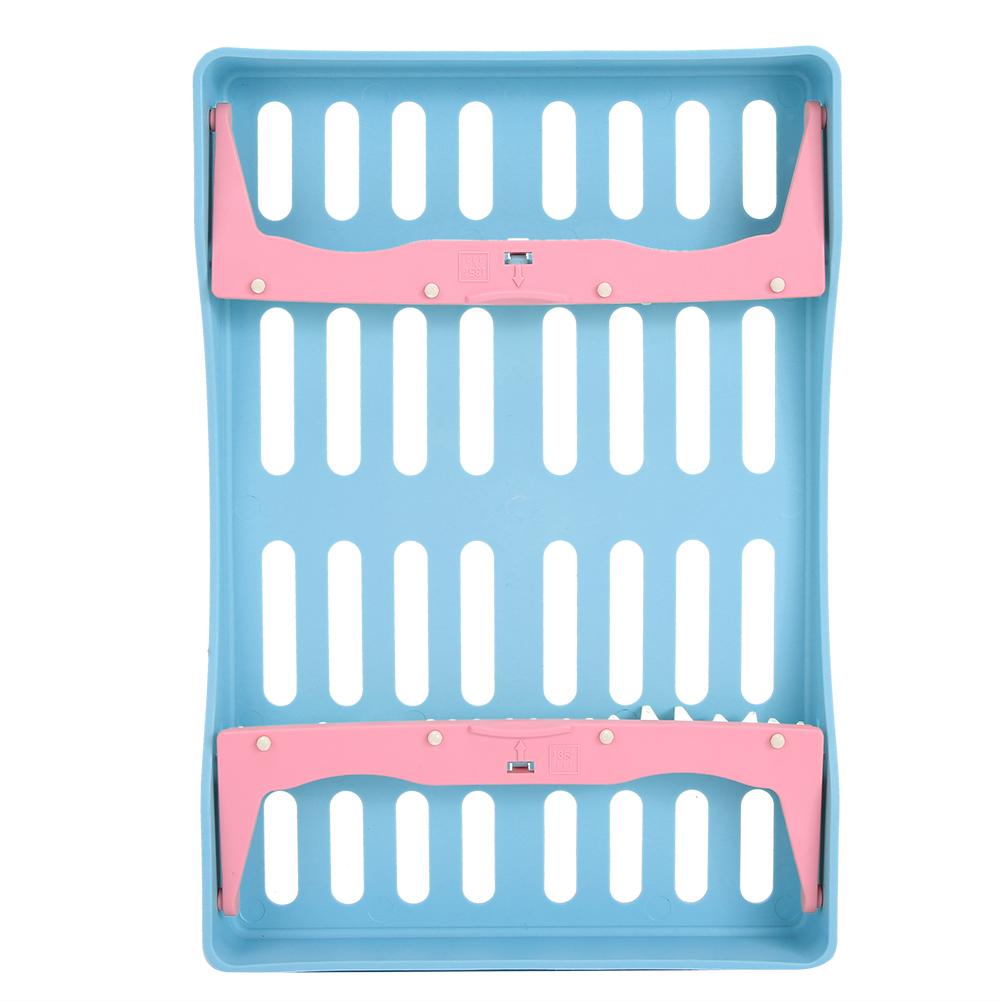 Dental Surgical Sterilization Box Disinfection Tray Sterilization Box RackBlue