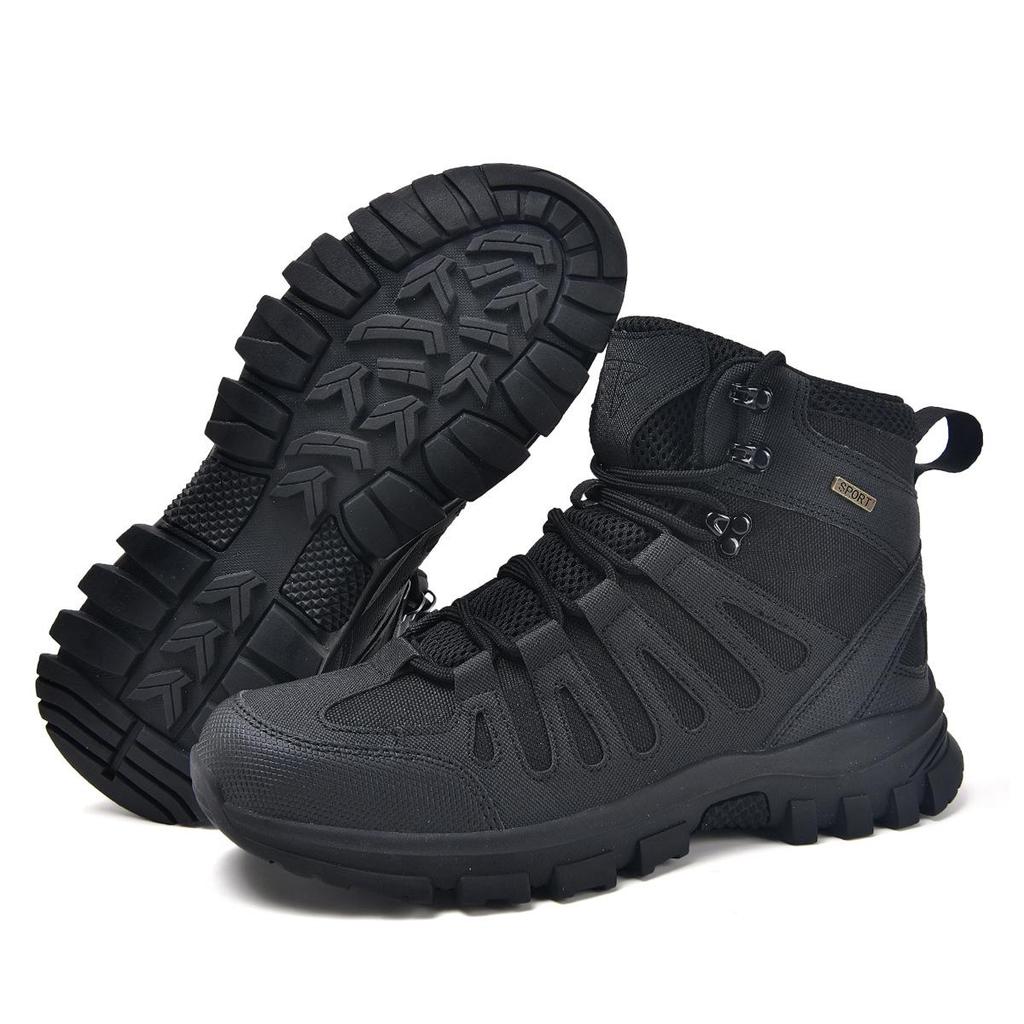 Men's Tactical Desert Combat and Mountaineering Boots for Outdoor Camping and Wilderness Sports