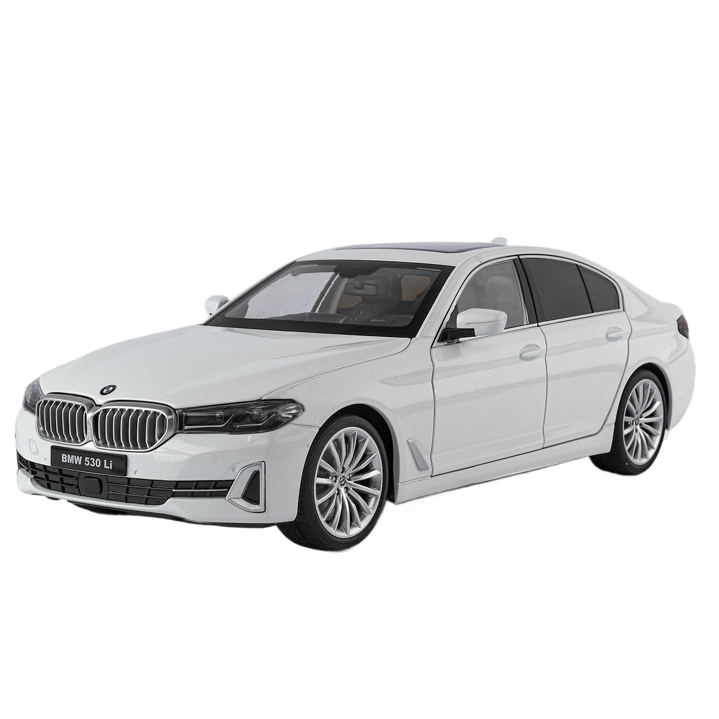 1/18 BMW 5 Серии 530i 530LI Сплавная Модель Автомобиля Металлическая Литая Роскошные Транспортные Средства Модель Автомобиля Высокая Симуляция Коллекция Детская Игрушка Подарок белый