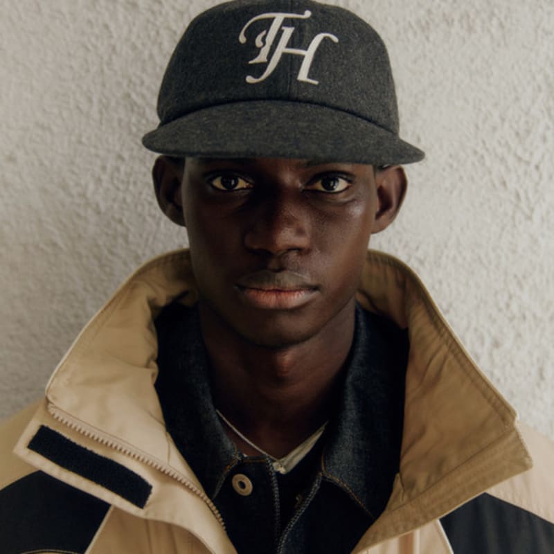 

TRAFFIC HARMONY WOOL BLEND TH APPLIQUE LOGO DEEP-FIT 6-PANEL cap_GREY gray