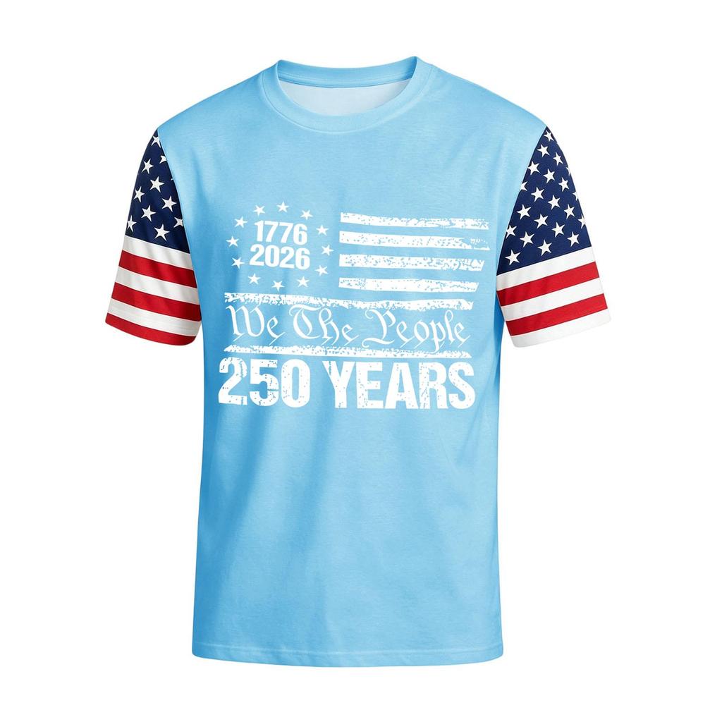 Men's Casual Round Neck Lightweight Breathable Short-Sleeve Top