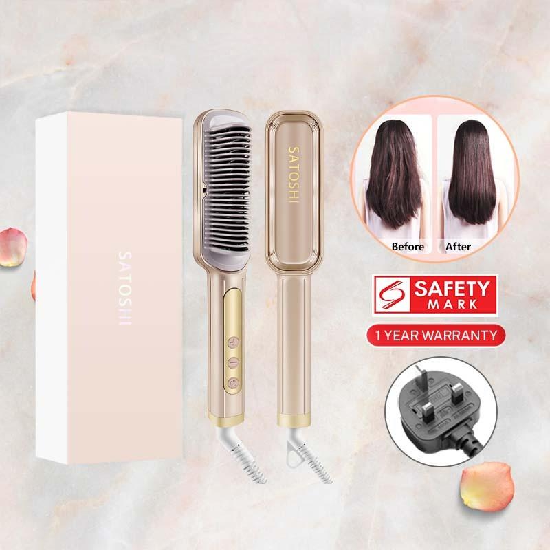 New Household Curler Wireless Negative Ion Straightening Hair Comb Portable Hair Straightener Comb