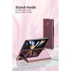 Flip Mirror Case für Samsung Galaxy Z Fold 6 5 4 3 2 Schutzhülle Smart View Kickstand Stoßfester Halter Business Vollschutzhülle