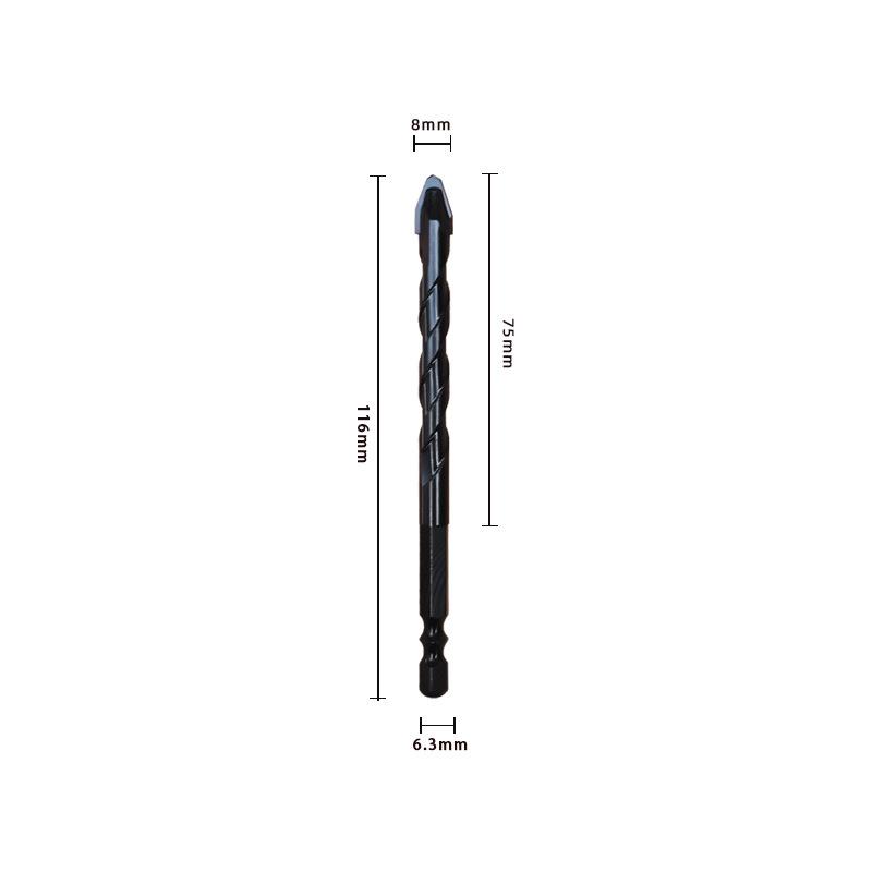 Eccentric Offset Drill Bit for Hard Ceramic Tile Concrete Wall Masonry Twist Drill