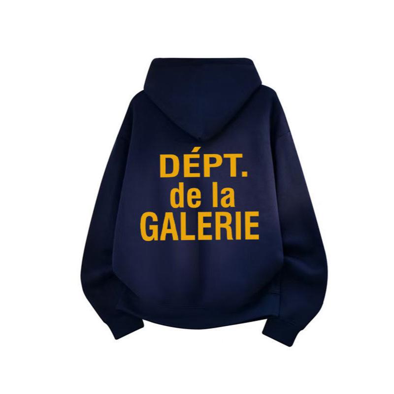 American High Street Gallery Classic French Vintage Color Block Zip-Up Hoodie