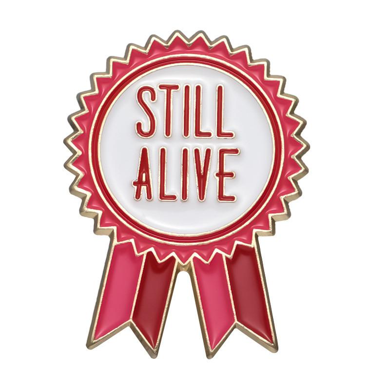 Creative Colorful Cartoon Medal Alloy Brooch Cute Animal And Letter Design Pins