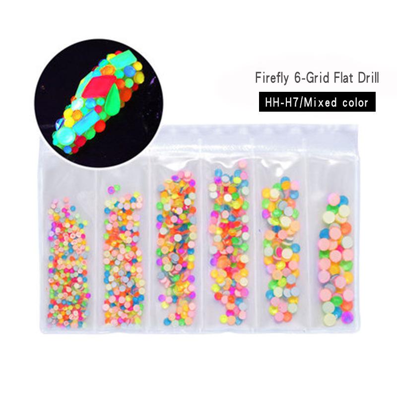 

Украшения для ногтей, светящиеся бриллианты для дизайна ногтей, интернет-знаменитости, бриллианты цвета мокко, флуоресцентные бриллианты для украшения ногтей, смешанные украшения для ногтей с плоским дном и бриллиантами