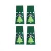 4 Pieces/Set Christmas Tree Dinnerware Holder Bag Cutlery Storage Pouch Decoration Organizer Fork Spoon Festival Party