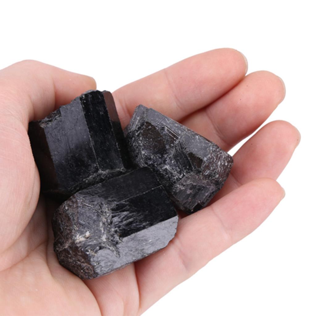Black Tourmaline, 1 Piece Hling  S,   Stones for Tumbling, Fountain Stones, Decoration, Polishing, Wicca Reiki for Necklace, Bracelet,