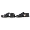 Pristine LOEWE Sandals CAMPO Logo Buckle Gurkha Sandals Black 39 L814465X77 Used
