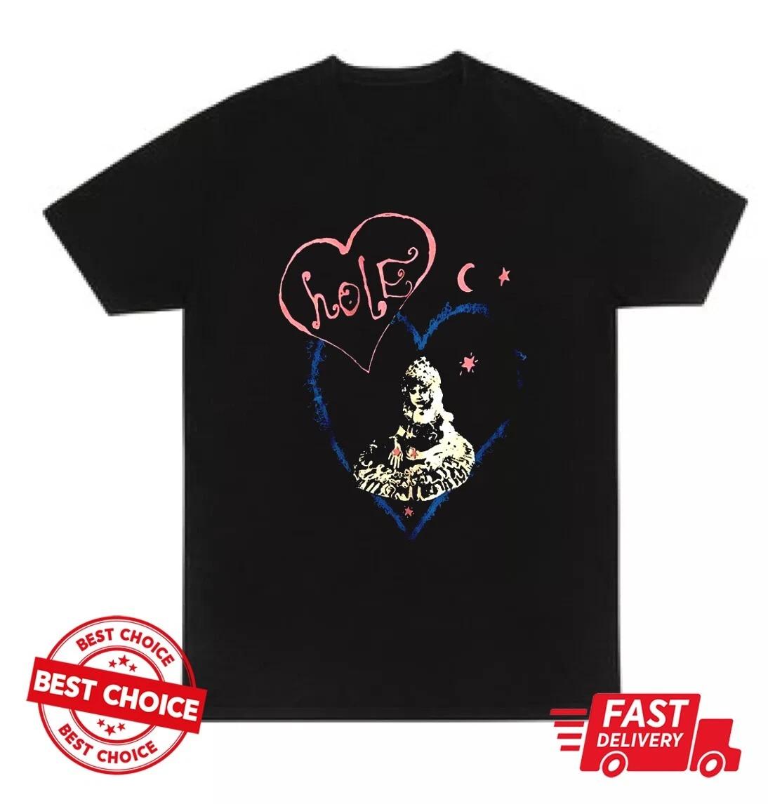 

Rare Hole band Graphic black Reprint T shirt Size S-3XL 2XL