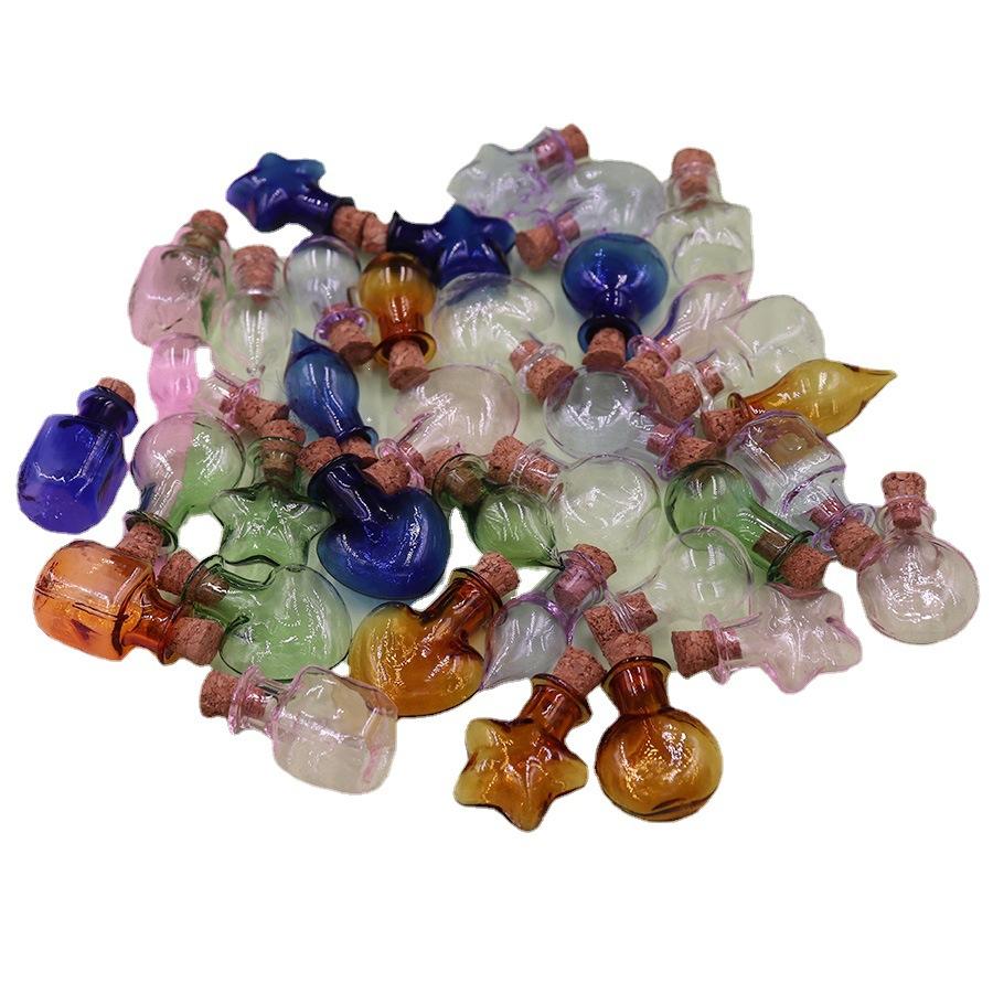 Doplňky pro kutily Ručně vyrobený materiál Příslušenství Skleněná láhev na přání Driftovací láhev s dřevěnou zátkou Kreativní driftovací láhev