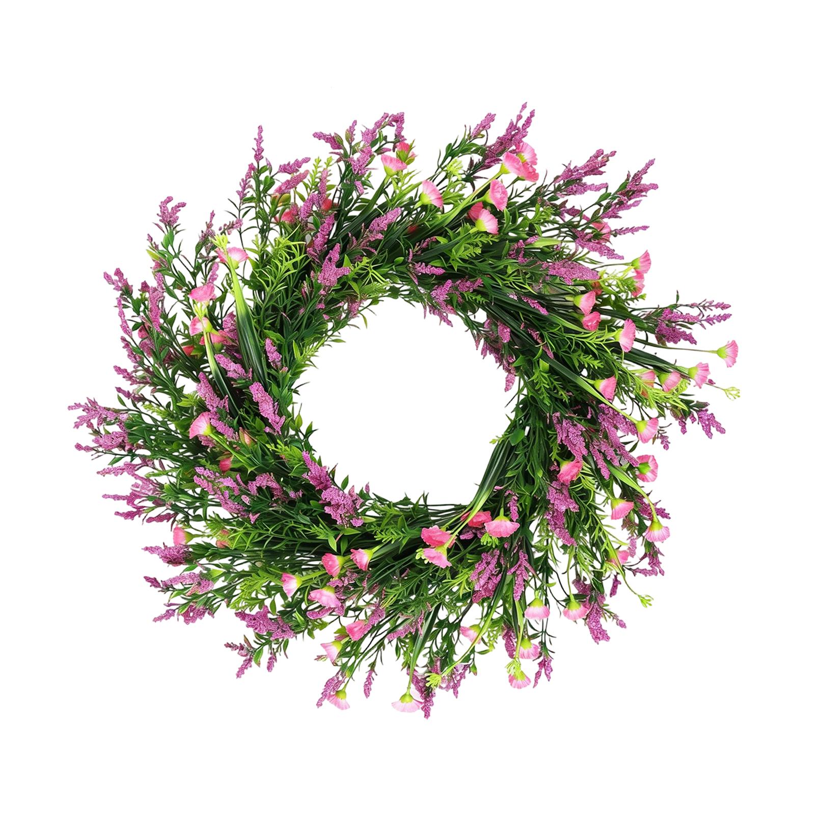 

Summer Lavender Wreath Door Ornament for Party Supplies Festivals Home рожевий