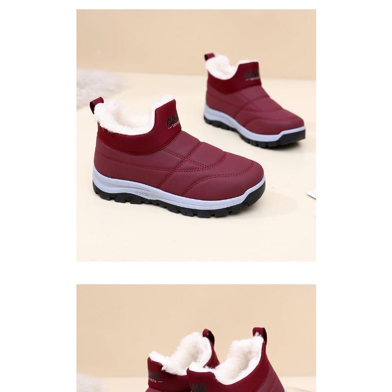 Shoes, Women's New Winter Fleece Thickened Casual and Comfortable Snow Boots, Non-slip and Warm Soft Soles, One Foot of Mom Shoes