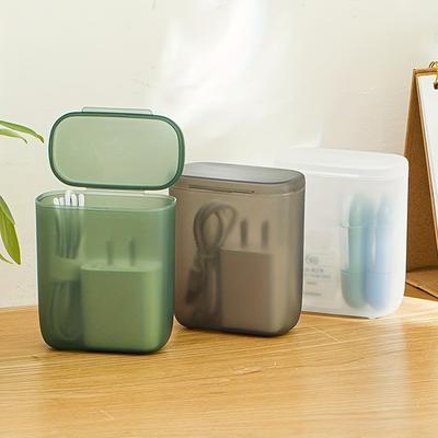 5pcs/1pc Portable Storage Box, Cleaning Desktop Manager, Desktop Manager Rack and Charger, Travel Headphone Accessories