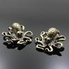 Messing Oktopus Heimdekoration Antik Kupfer Tierfiguren Miniaturen Schreibtisch Ornament Zubehör Kreativer Tisch Tee Haustiere Handwerk