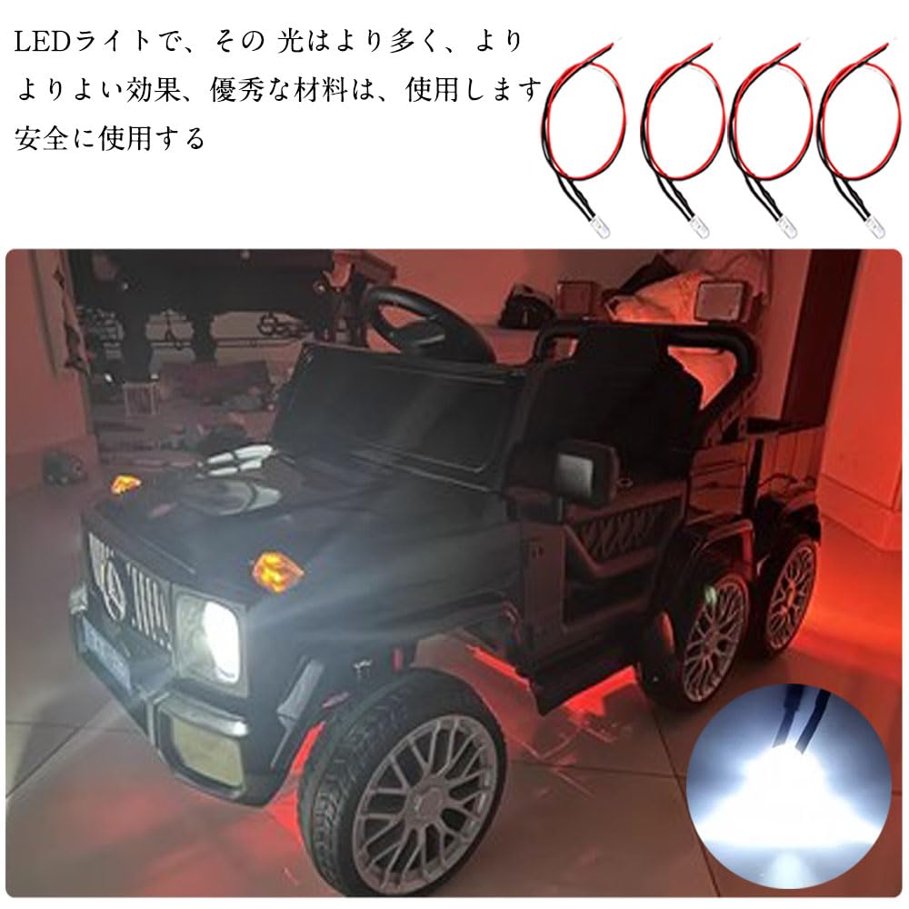 Pack of 20 5mm LED Compact Bulbs with and Resistor for Diorama General Purpose Train Building Color Advertising Digital and More Chips, Wiring, 3-12V,