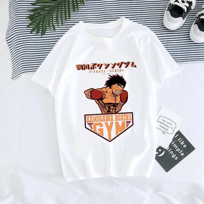 Hajime No Ippo Manga Y2k TShirt Japanese Anime Hip Hop Tee Top Men Women Makunouchi Takamura T-Shirt KGB Harajuku Tshirt Clothes