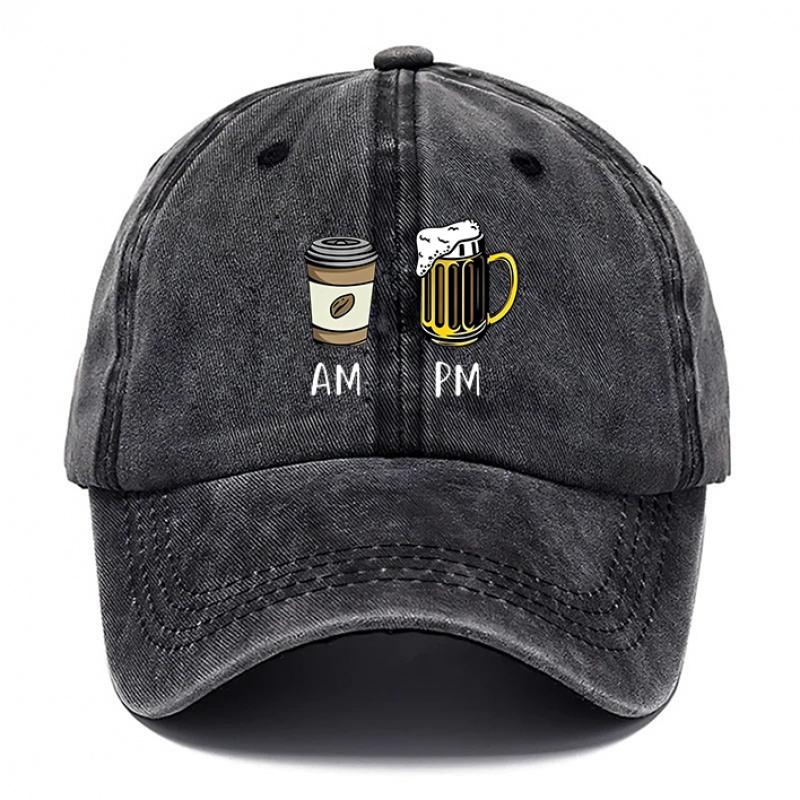 pc Beer And Coffee Style Printed Hat Casual Hats for Men Beach Hat for Women Outdoor Style Breathable Caps Adjustable DAD H