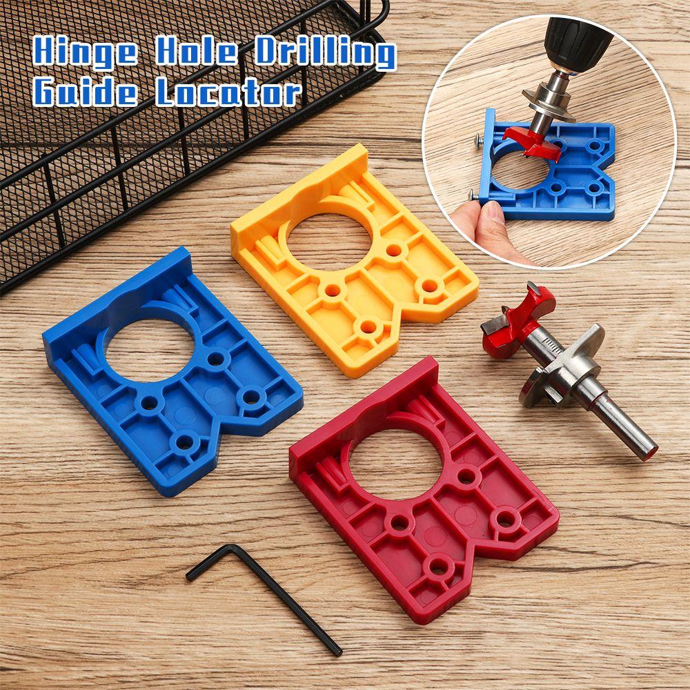 Tool Parts Woodworking Tools Guide Locator Hinge Hole Drilling Drill Bits Hinge Drilling Jig