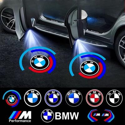 For 2Pcs Led Car Door Welcome Light HD Laser Projector Lamp For Bmw M Performance M2 M3 M4 M5 M6 E46 E90 E60 F10 F30 E39 E36