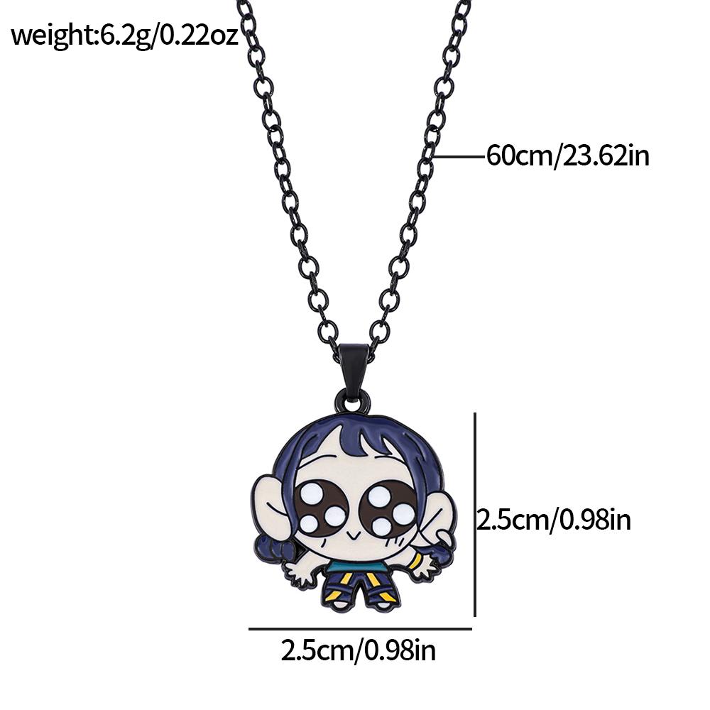 Demon Hunters Cartoon Character Pendant Necklace Jewelry Gift for Fans