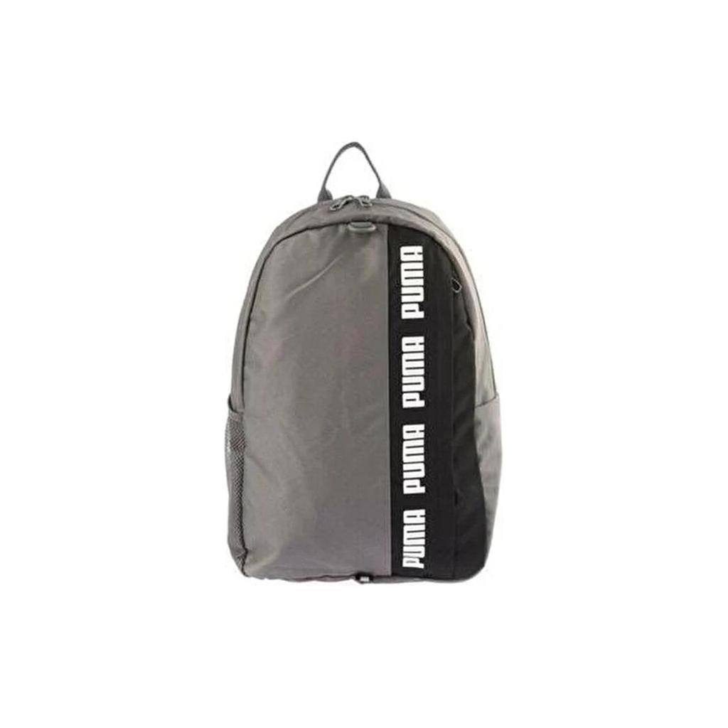 New PUMA Fabric Backpack Regular Unisex Gray Black Multicolor 076622-03