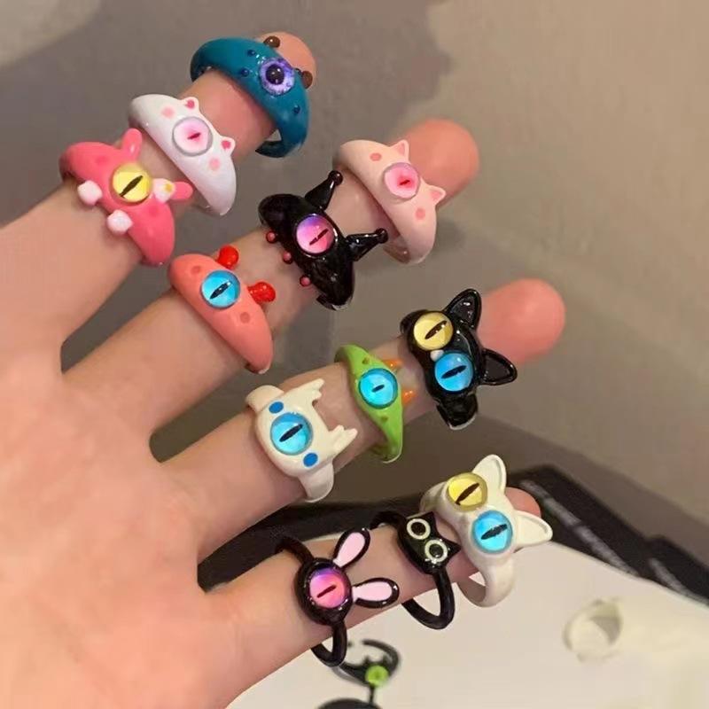 Süßer Monster Ring Diamant Dopamin Ring