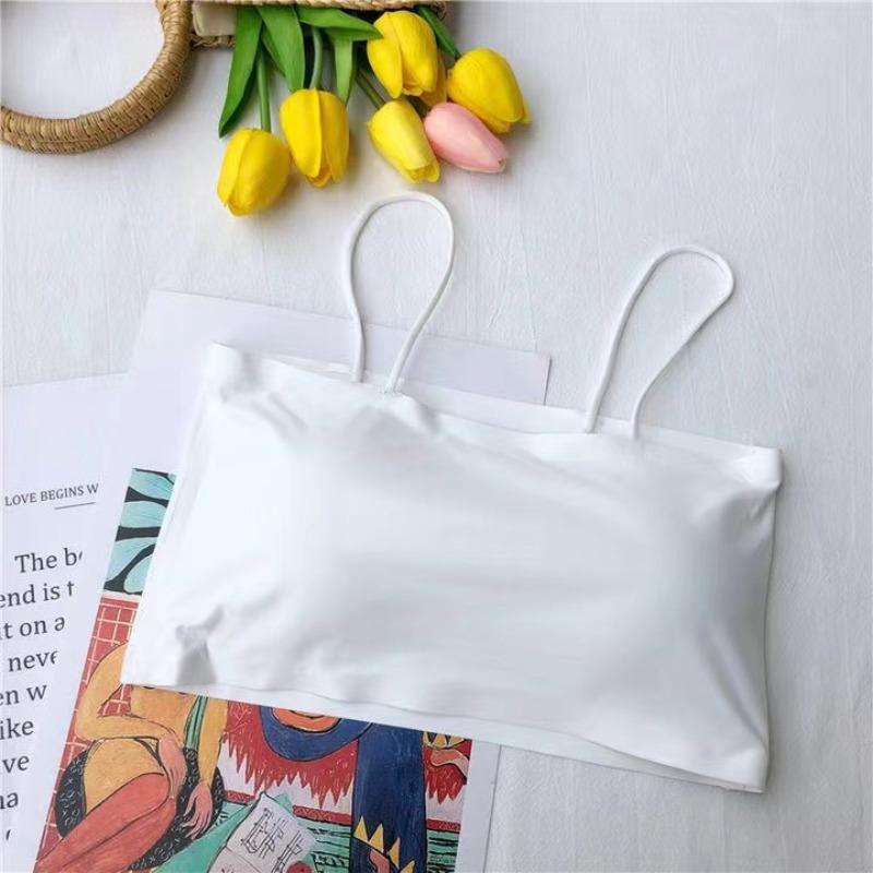 Comfortable Waist Beauty Back Wrap Chest Tube Top Girl No Steel Ring Camisole Bra Underwear New Female Simple Beauty Back