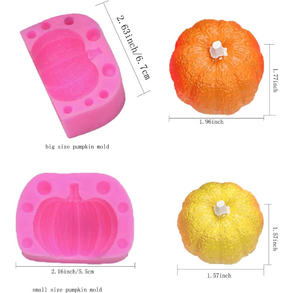 3D Pumpkin Silicone Molds Large Size for Chocolate Candy Fondant Cake Decoration