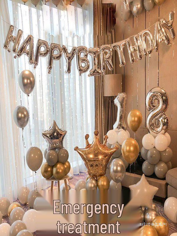 18th Birthday Party Decoration Set - Balloons & Backdrop for Boys and Girls
