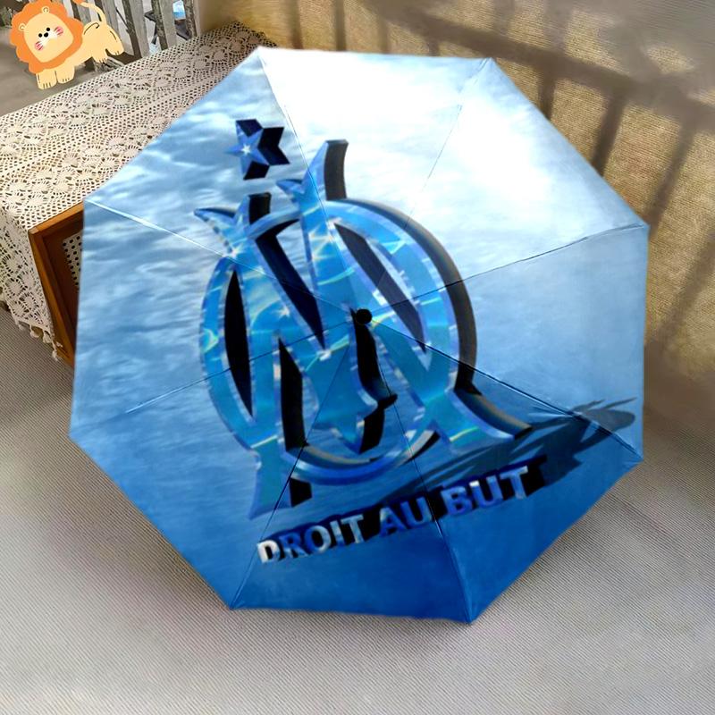Blue Waves Olympique Marseille Folding umbrella travel Portable Sun umbrella travel outdoor