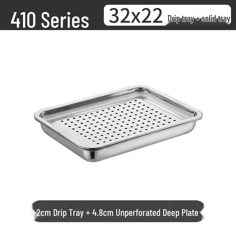 Stainless Steel BBQ Draining and Roasting Pan Set