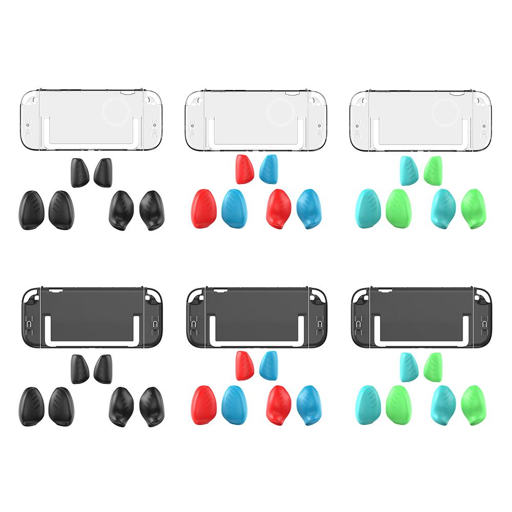 Shockproof Protective Shell with Replaceable Ergonomic Grip Anti-Scratch Cover Skin for Nintendo Switch2 Accessories
