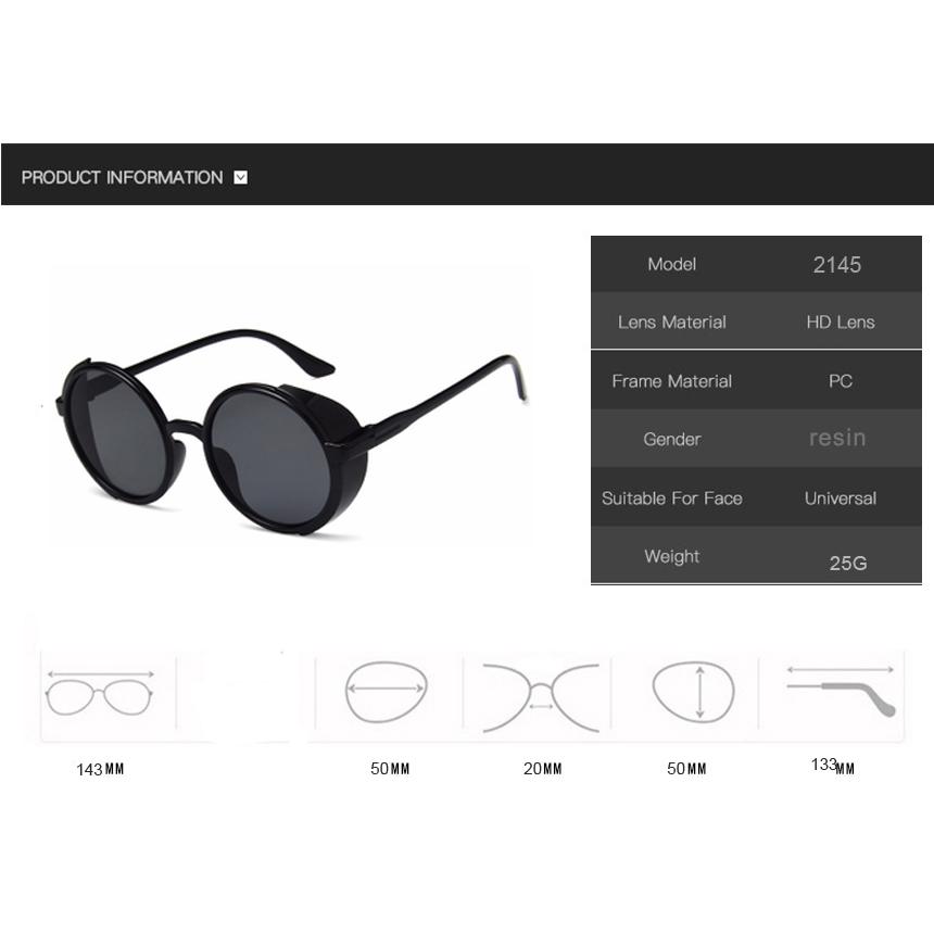 retro round Women sunglasses brand designer men luxury classic Punk fashion Hip hop plastic Outdoor sunglasses ladies UV400