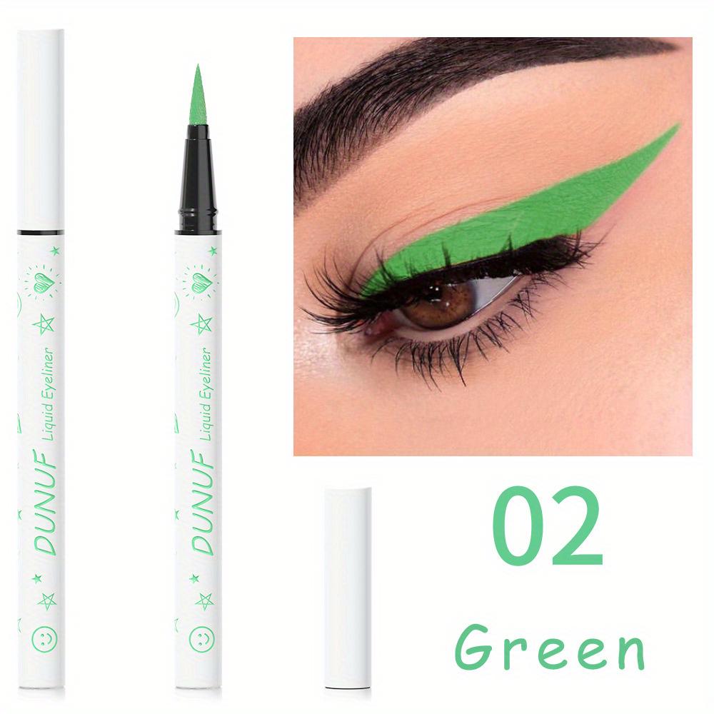 12 Colors Liquid Eyeliner Pen Long Lasting Waterproof White Black Green Blue Yellow Purple Eyeliner Pen